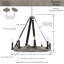 Lustre 8 lumières Plagido