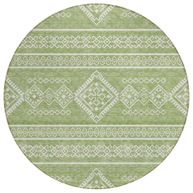 Chalee Southwestern Indoor Rug, Round 8'