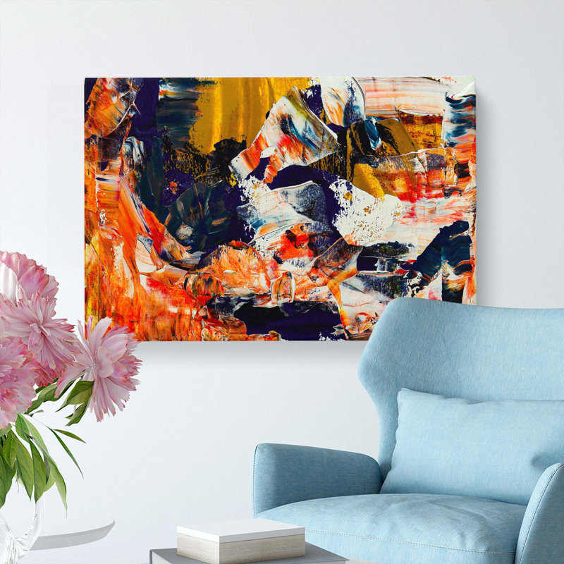 Abstract Art Painting Vol.160 by S.Johnson - Wrapped Canvas, 35cm H x 50cm W x 3cm D