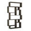 Sandra Bookcase | Asymmetric Freestanding Bookcase with 10 Compartments-50096928