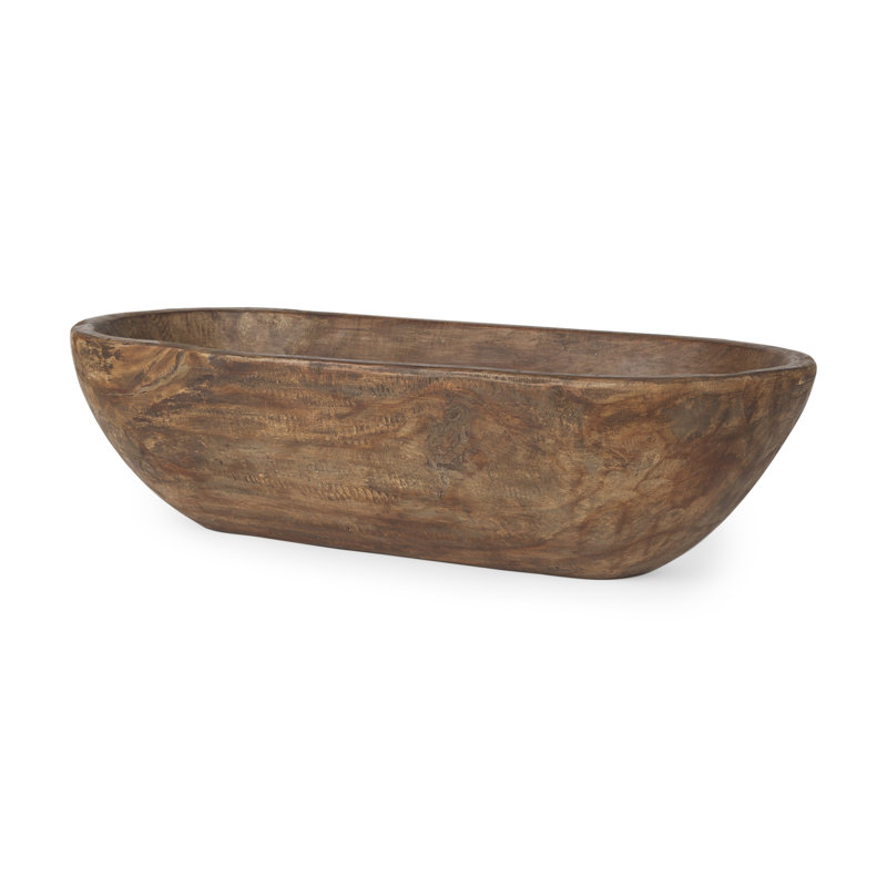 Bol décoratif en bois Zandile, Brun