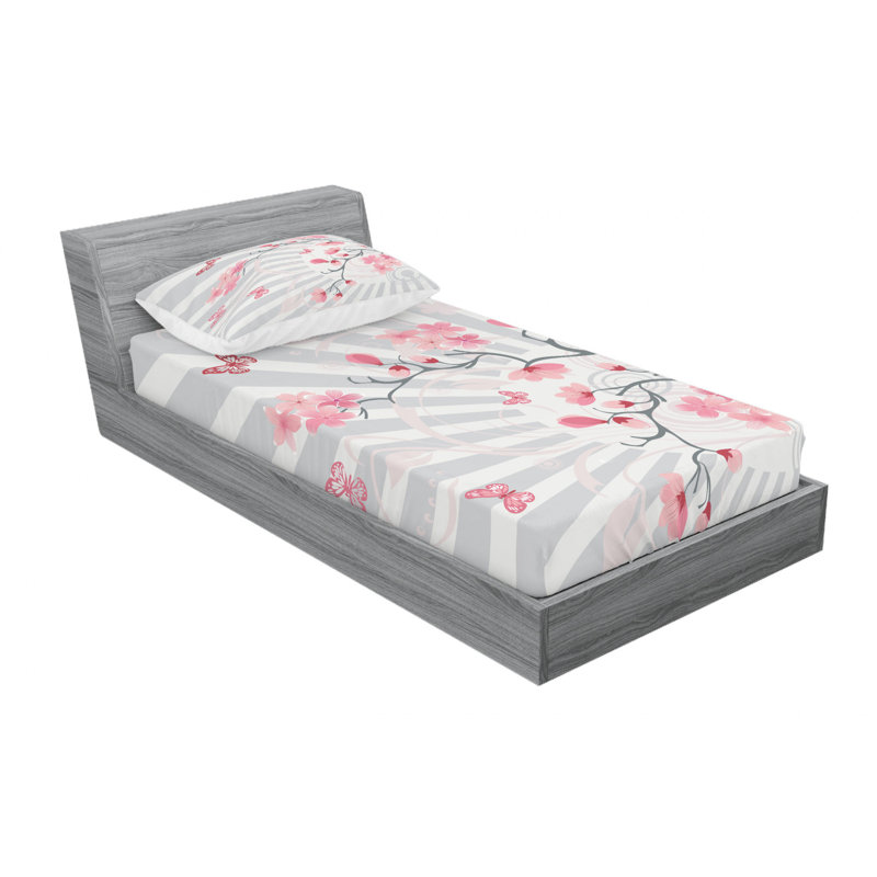 Microfiber Sheet Set, Twin Sheet Set with Fitted Sheet