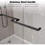 56-60"Wx72"H Frameless Sliding Double Sliding Shower Door,SGCC Tempered Glass - Explosion-Proof Film