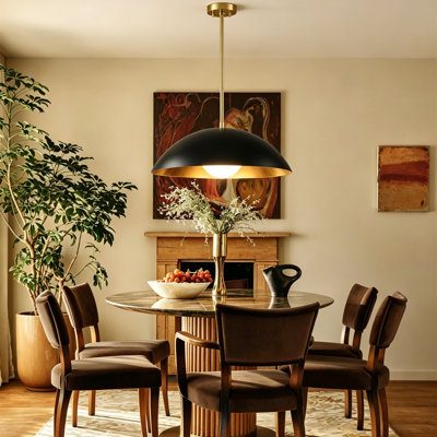 Lebone 1 - Light Matte Black Bowl Pendant (23.6'')
