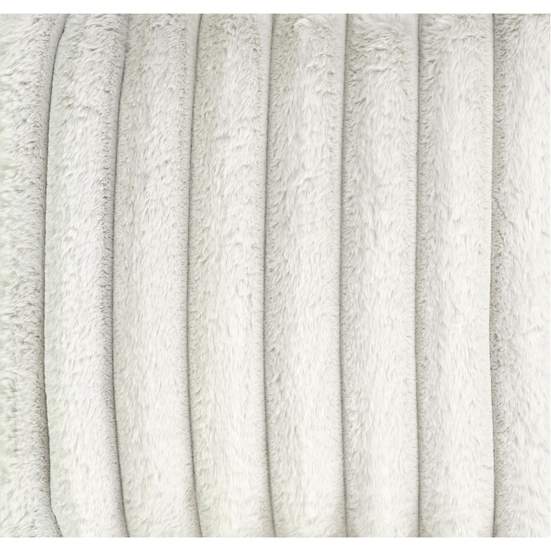 Méridienne 40 po Minky Dove, Polyester gris