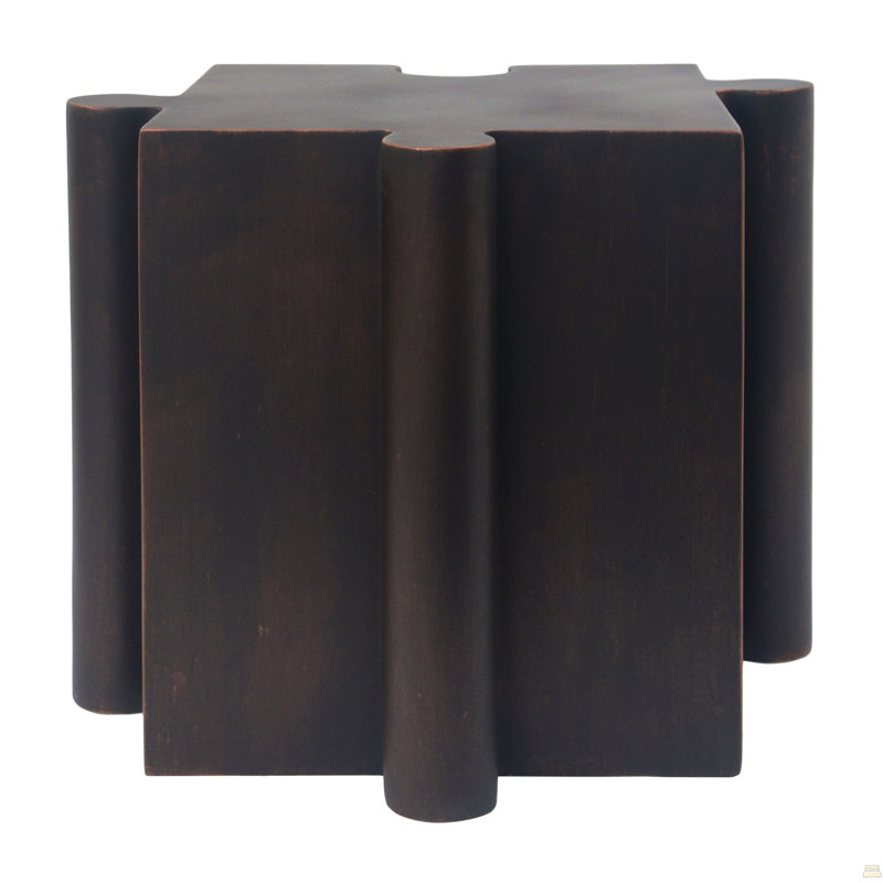 Art Side Table, Modular Convex Edge MGO Table, Copper