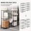 Adjustable Metal Storage Shelf - Sturdy Wire Rack Shelving For Office, Garage, Kitchen, Living Room, Bedroom