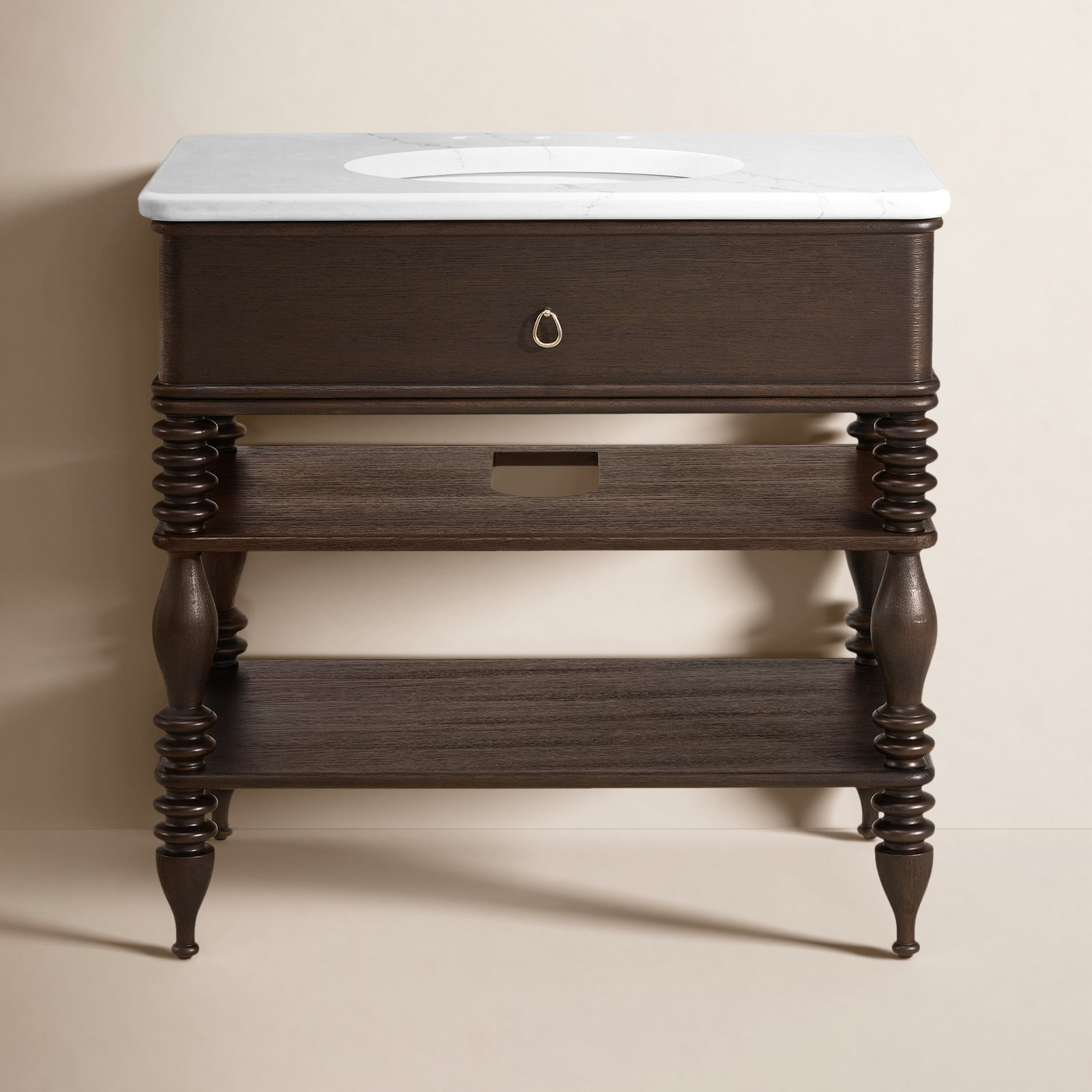 Darla Oak Bathroom Vanity, 36"