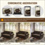 Canapé Chesterfield rembourré en velours avec garniture cloutée et accoudoirs roulés, canapé de style Mid-Century moderne capitonné, comprend 2 coussins-464730213