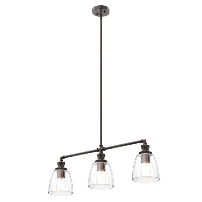 3-Lights Bell Shape Kitchen Island Pendant Lighting