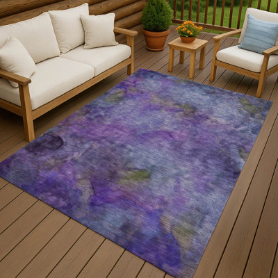 Machine Washable Indoor/Outdoor Emelia ACN2312 Abstract Rug