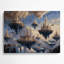 Art mural gris Sci Fi Floating Island Metropolis-329535333
