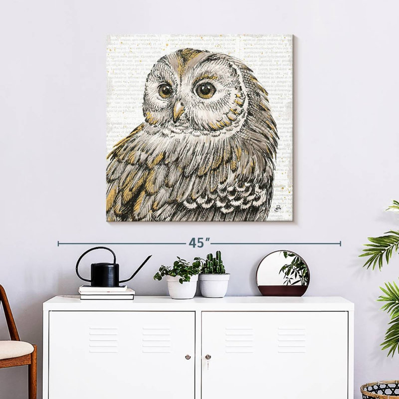 Brampt Beautiful Owls I, 30" H x 30" W