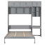 Lit escamotable mural avec bureau, armoire supérieure et tablettes de rangement, lit pliable peu encombrant-2012179855-2012179848