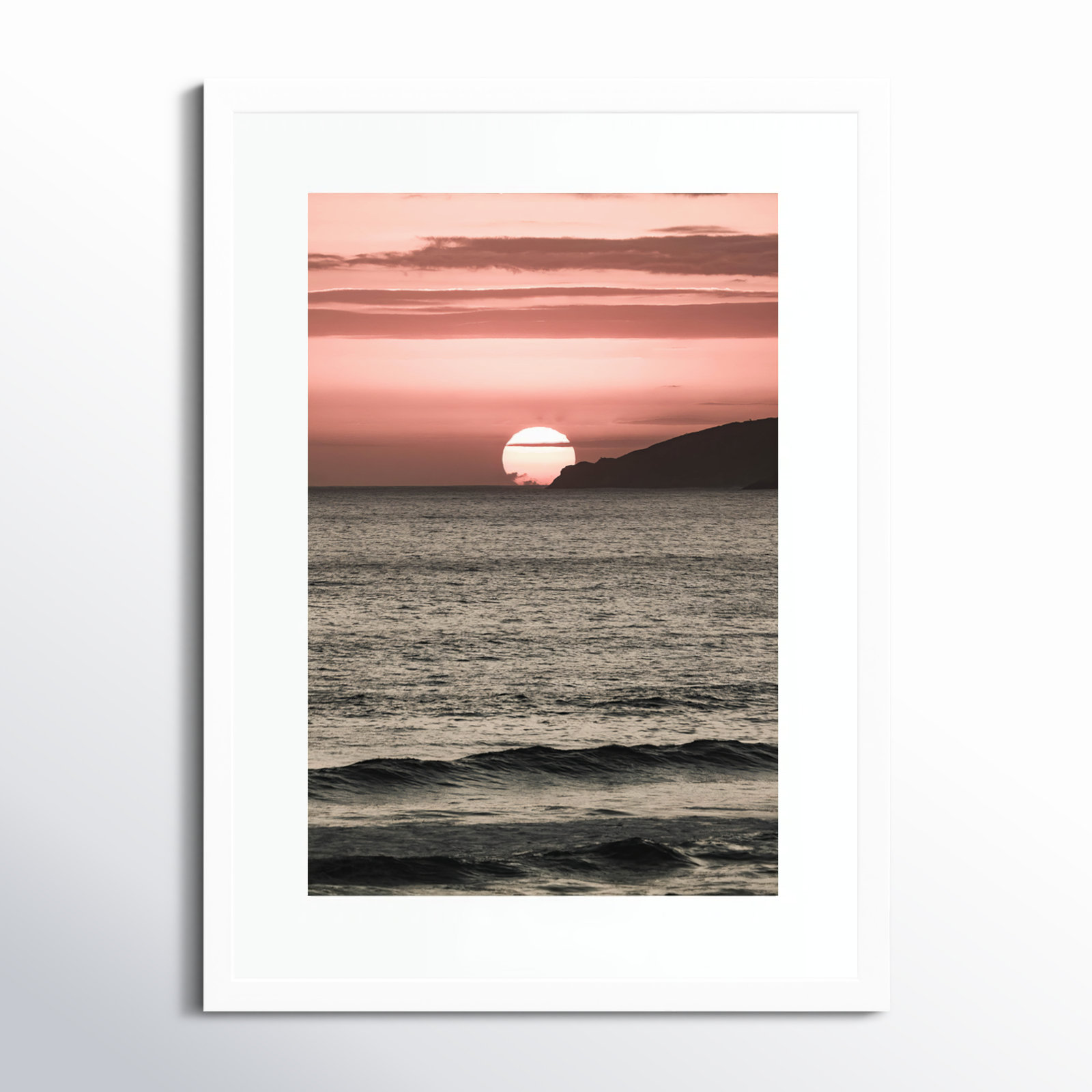 Daisey "Melting Skies" Print, White, 21" H x 16" W