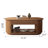 Lift Top Wood Coffee Table, Center Tea Table With Hidden Storage Compartment And Open Shelf For Living Room, Apartment, Small Space, Oak-310895379-323496858