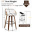 Ensemble de tabourets de bar pivotants en cuir Mahtab (disponibles en 3 ou 4 pièces)-1254270992-1254270995-1254271082