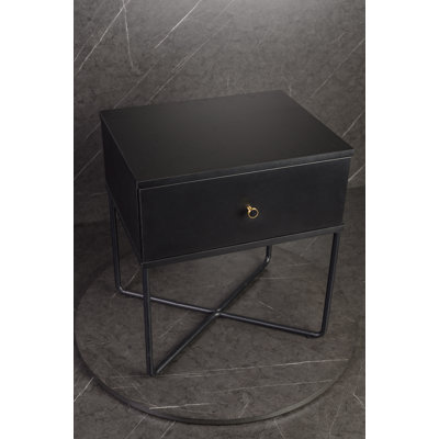 Marigold 50cm W Particle Board / Chipboard Bedside Table