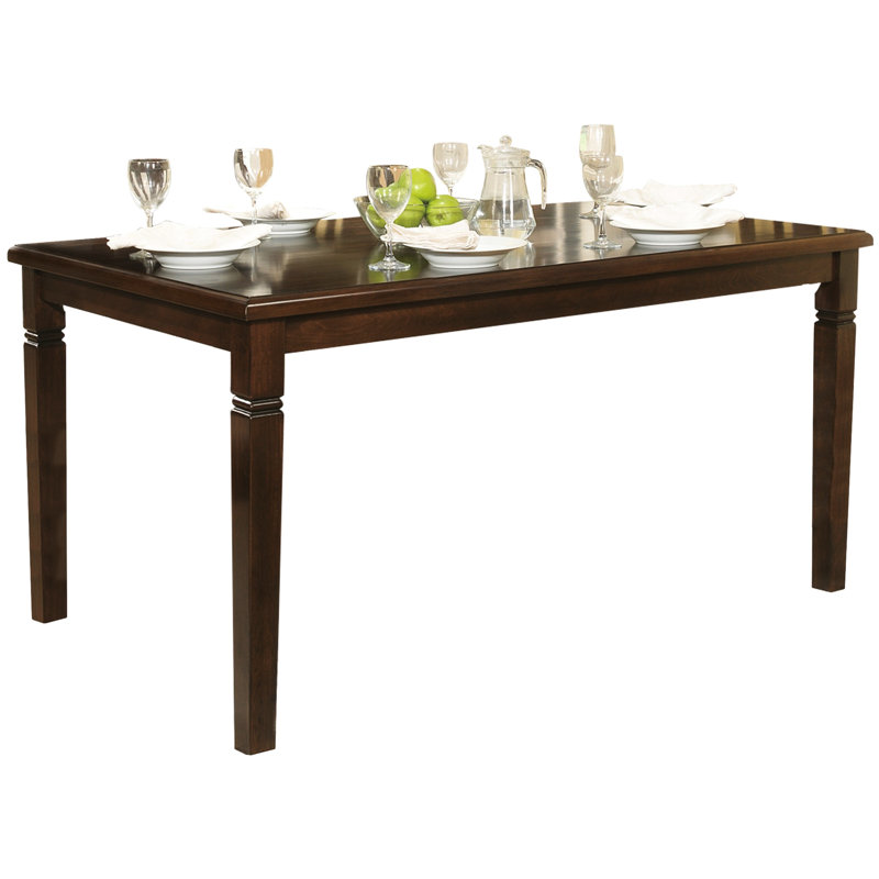 Table transitionnelle Finish - Salle à manger, placage de chêne avec style, 60 po x 36 po