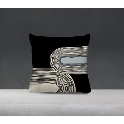 Cassie Abstract Outdoor Reversible Throw Pillow