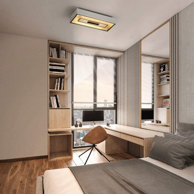Ivy Bronx Ceiling Lamp Led Hallway Lamp Ceiling Lamp Living Room Glass 3000K Warm White 8W Modern Bedroom Lamp Angular Kitchen Lamp 45Cm Length Living Room Lamp Decoration Dining Table Lamp Office Lamp [Energy Class A++]