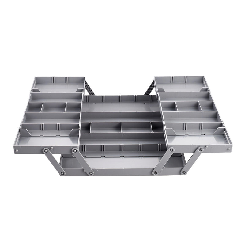 Gray foldable drawer organizer