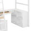 Lit mezzanine simple avec tiroirs et bureau