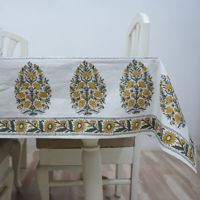 Housse de table Classic Garden - Style intemporel pour les repas quotidiens, Madhav, gris foncé