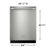 Frigidaire Professional 24" Stainless Steel Tub Built-In Dishwasher With Cleanboost