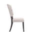 Chaise d'appoint en lin beige et gris 2 - Confortable, avec pieds et lin, élégant, stable