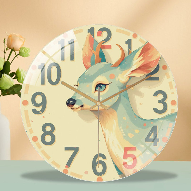 Horloge murale, art décoratif mignon 12 po