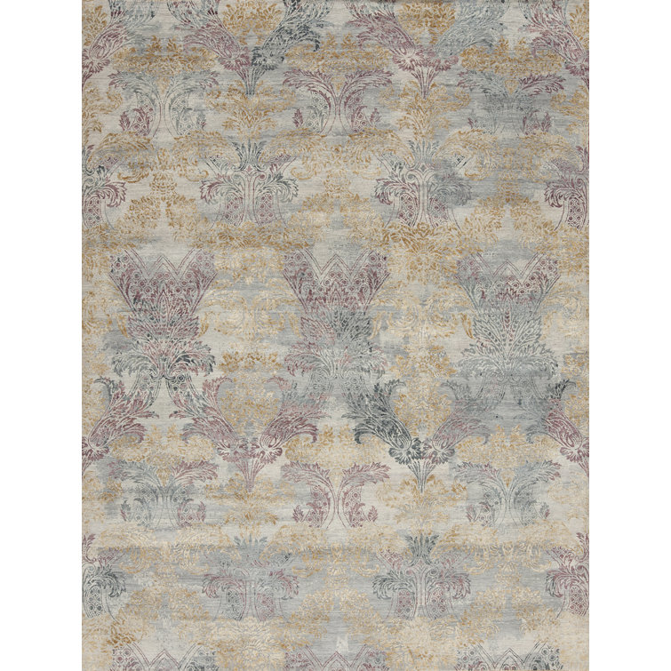 Très Jolie Wool & Silk Hand Knotted Area Rug