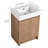 Khamille 24'' Single Freestanding Bathroom Vanity with Resin Top and Shelf-1852324507