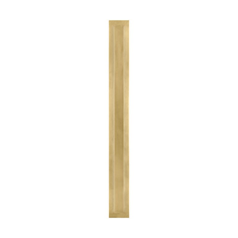Sean Lavin Aspen 1-light LED 48'' outdoor wall sconce light in charcoal finish, Hand Rubbed Antique Brass