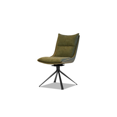 19.5'' H Tufted Upholstered Metal Side Chair