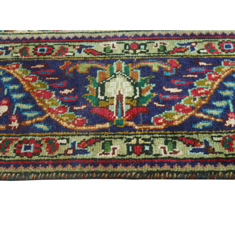 Khurram Distressed Amia Red Rug