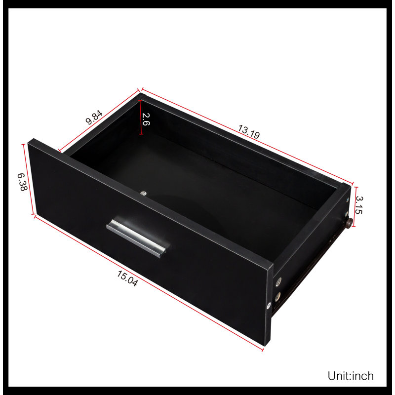 Danaidh Corner Writing Desk, Black