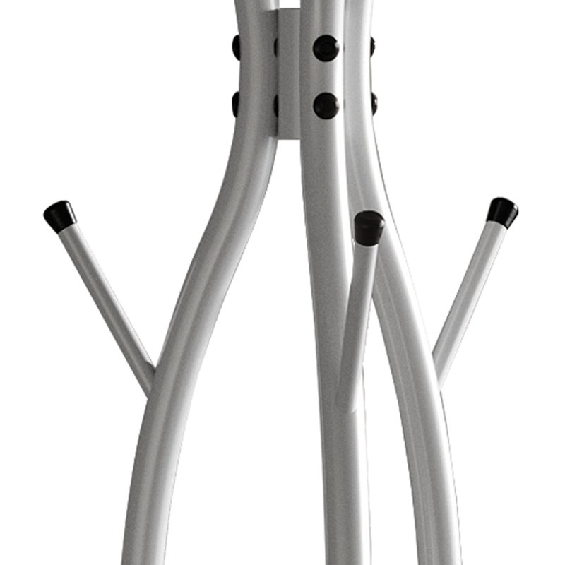Porte-manteau autoportant en métal blanc, Blanc