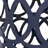 Large Outdoor Metal Side Table. Modern Design, Navy Blue. Iron Cut, Powder-Coated. No Assembly. 14.14In.X14.14In.X18.24In., 4.72Lb End Style, Powder-Coated Frame. 14.14In X 18In,-187944403