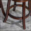 Tabouret pivotant à dossier et à lattes à hauteur de comptoir 24 po, siège en tissu-1470185933-1470185935