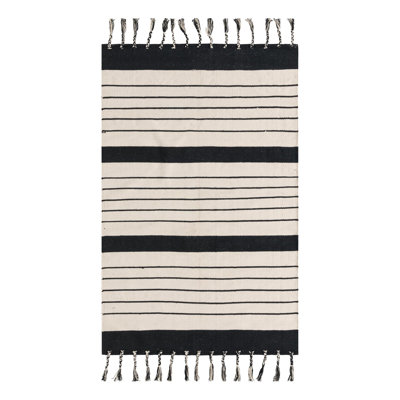 Asenet Cotton Striped Indoor Rug