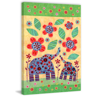 Dax Elephant Pair - Painting on Canvas