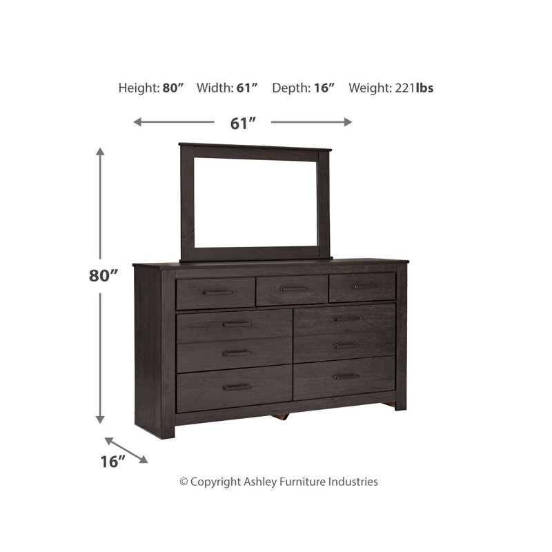 Commode et miroir Brinxton