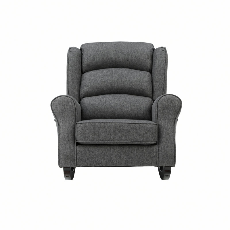 Fauteuil, chaise berçante avec pieds en bois