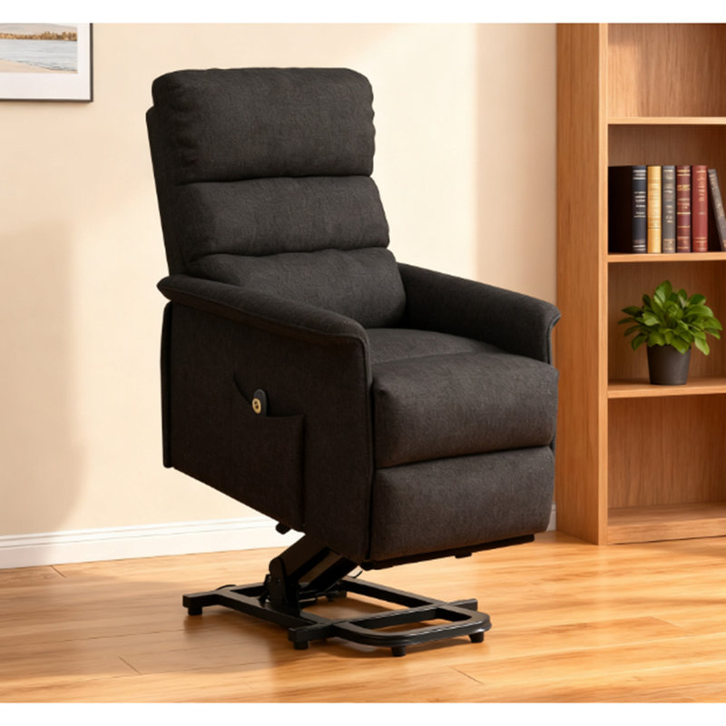 Fauteuil inclinable électrique avec télécommande, Noir