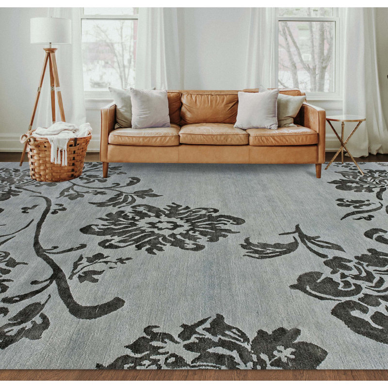 Floral Area Rug, Rectangle 6' x 9'