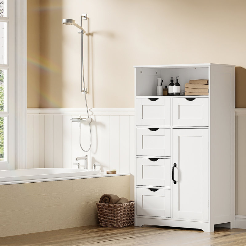 Armoire de rangement en bois avec cinq tiroirs