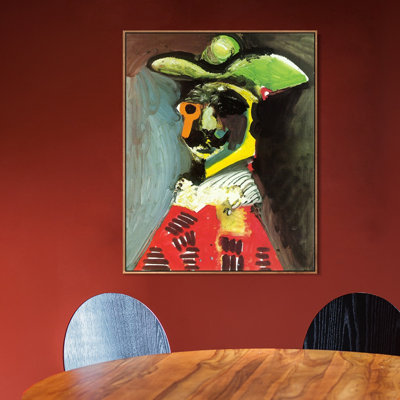 Reproduction de giclée sur toile encadrée 1970 par Buste d'homme 1 par Pablo Picasso, art mural, décorations de bureau à domicile