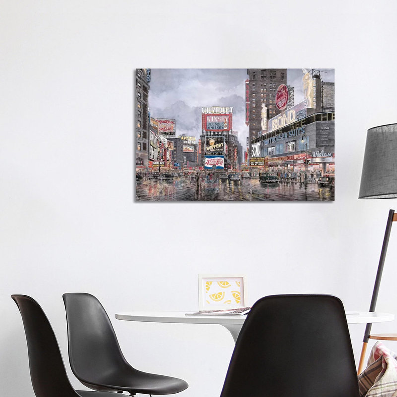Times Square: New York by Stanton Manolakas - Wrapped Canvas Gallery-Wrapped Canvas Giclée
