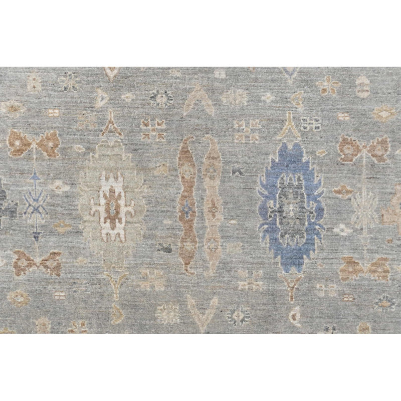 Oushak Collection, Transitional One-of-a-Kind Rectangle 6' X 8'8" Hand Knotted Area Rug